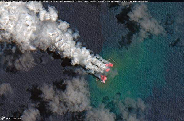 Volcán Tonga - Erupciones del volcán Tonga