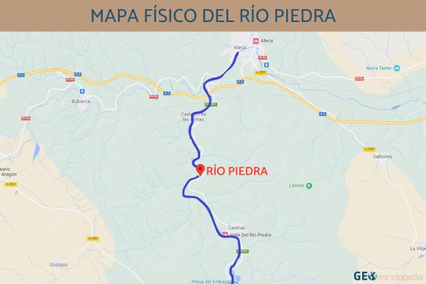 Río Piedra - Mapa del río Piedra