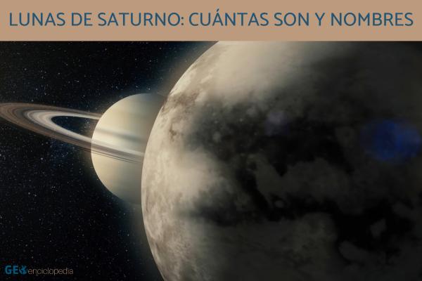 Lunas de Saturno: cuántas son y nombres