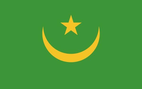 Banderas de países del mundo con nombres - Mauritania