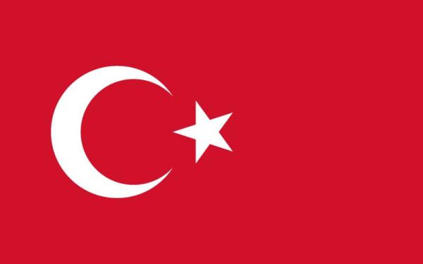 Banderas de países del mundo con nombres - Turquía